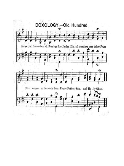 doxology sheet music pdf.